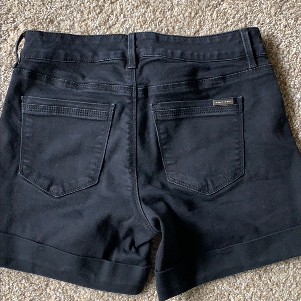 WHBM denim black shorts